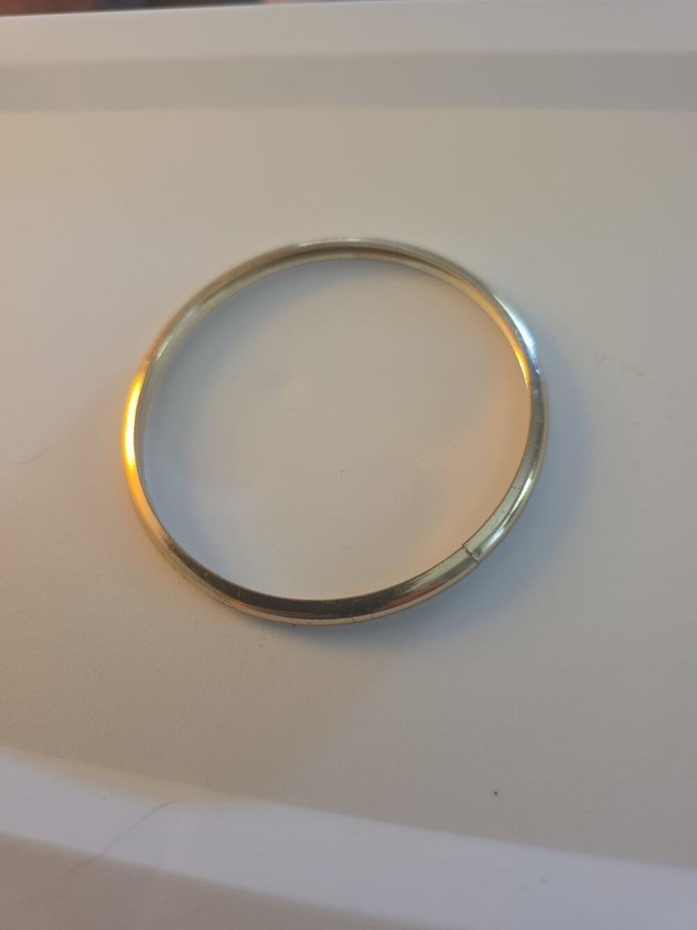 Vintage Gold-Tone Metal Bangle Bracelet